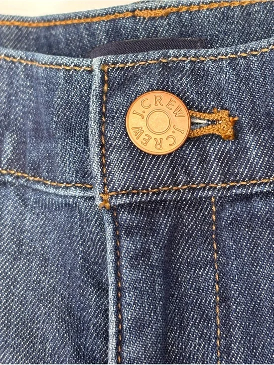 J. Crew Wide-Leg Denim Trouser Jeans BL905 Coastal Navy Size 29 - Picture 9 of 11